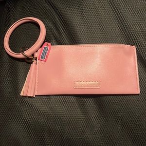 Simply Southern Pink Wristlet Bangle Wallet Vegan Leather New with Tags
